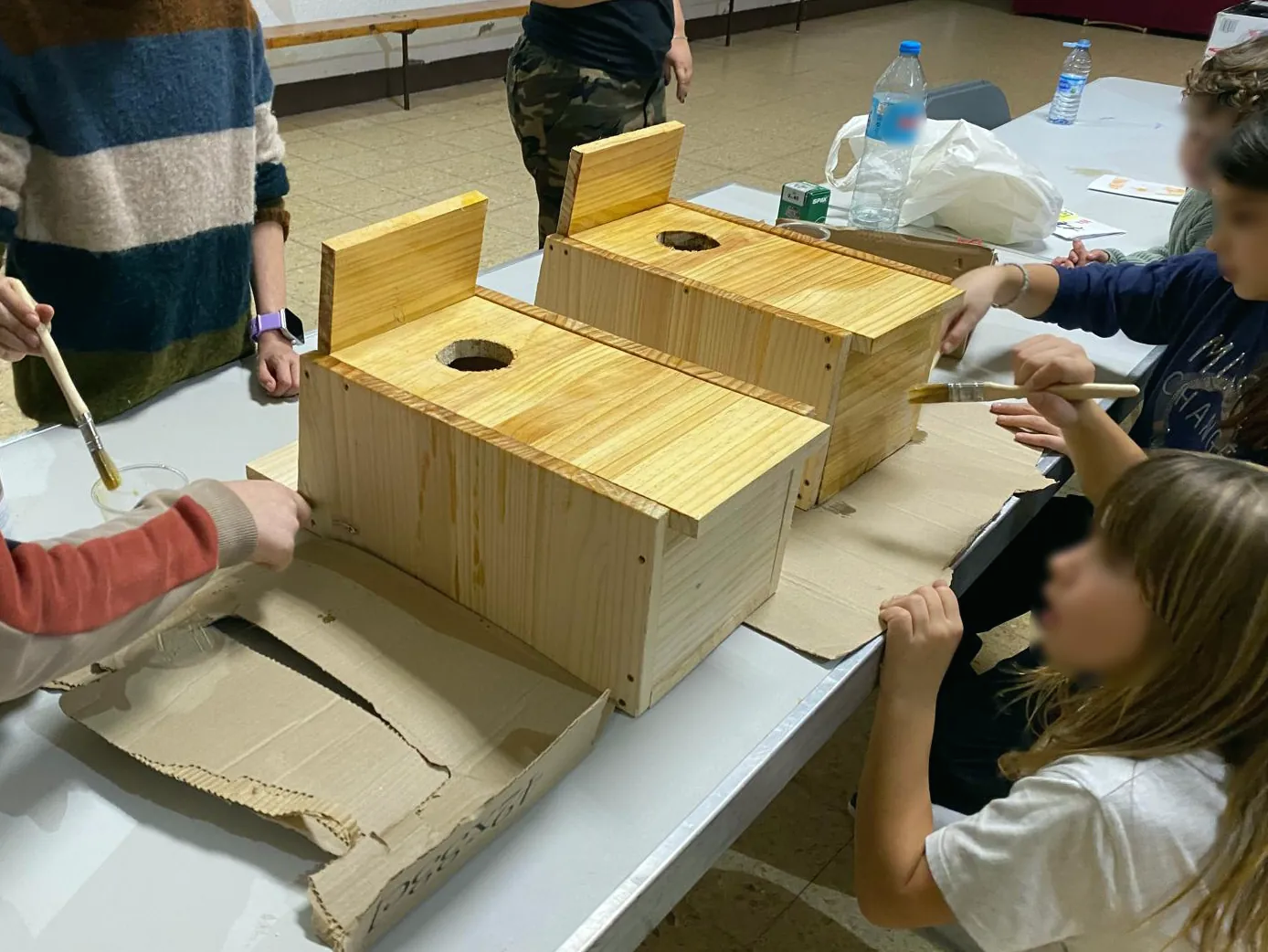 Taller de cajas nido en familia